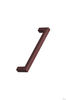 Square 10 OceanIX 128 Plastic Matte Burgundy Furniture Handle