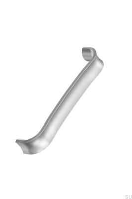 Ribbon 160 Metal Silver Elongated Furniture Handle