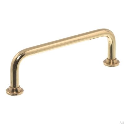 Elongated furniture handle 1353 87 Polished brass