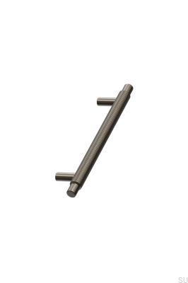 Manor 128 elongated furniture handle, metal, matt brown