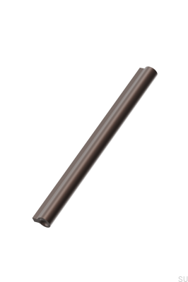 Lucente 1088 elongated furniture handle, aluminum, matte brown