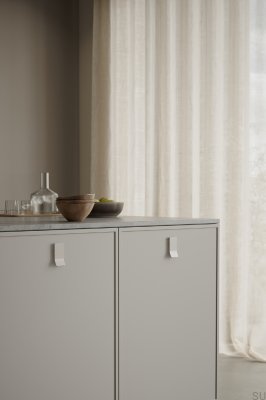 Leaf 32 Metal Beige Elongated Furniture Handle