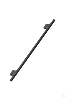 Koupe 256 elongated furniture handle, aluminum, matt black