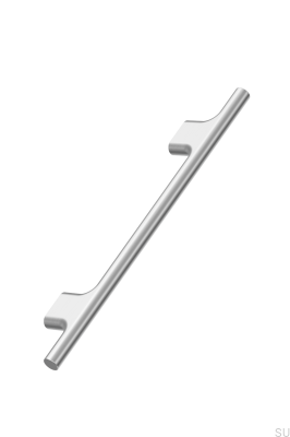 Koupe 128 Aluminum Silver Elongated Furniture Handle