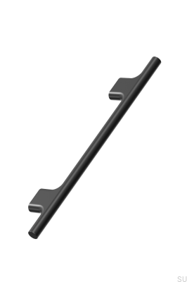 Koupe 128 elongated furniture handle, aluminum, matt black