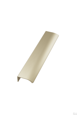 Edge Straight 160 Aluminum Brushed Gold Furniture Handle