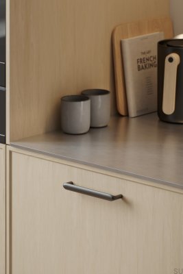 Cobra 160 Metal Gunmetal Elongated Furniture Handle