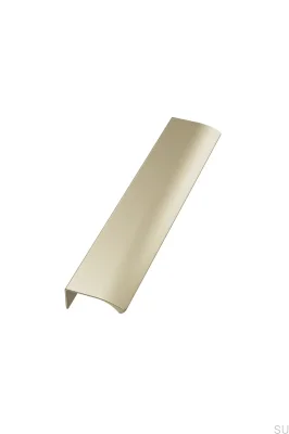 Edge Straight 100 edge furniture handle, Aluminum Gold Brushed