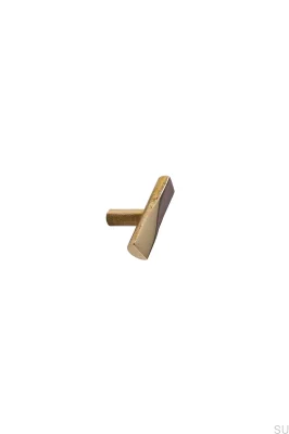 T-Bar Scultura 54 furniture knob, polished brass, unvarnished