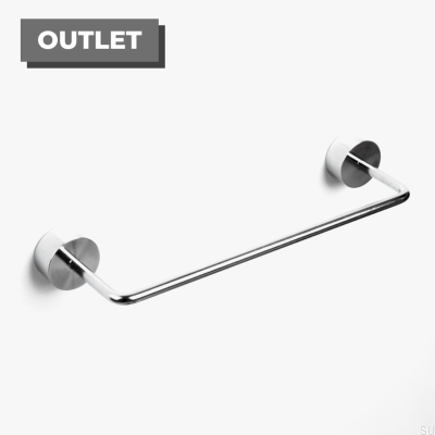 Luciola 128 oblong furniture handle, chrome-plated brass