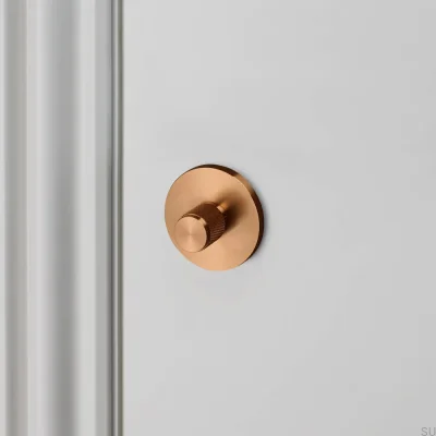 Cross Knob Lock 38mm Warm Sunset European Standard