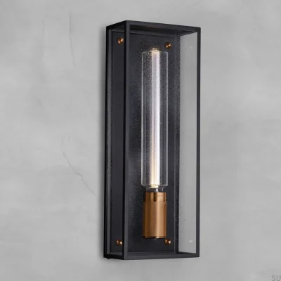 Caged Wet L Warm Sunset Wall Lamp