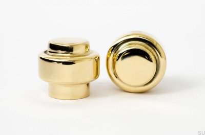 Furniture knob Wall hanger Hip 30 Brass Polished Unlacquered