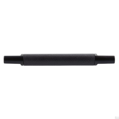 Oblong furniture handle 2457 96 Metal Black Mat