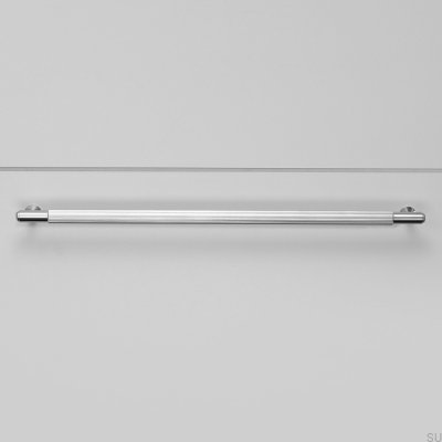 Linear 325 Steel Silver Elongated Furniture Handle