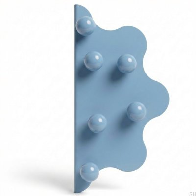 Mare 200 Steel Blue Edge Furniture Handle with Blue Balls