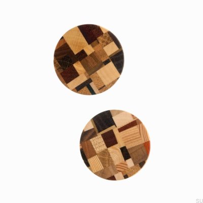 Klimt I 23 Wooden Furniture Knob, Hard Oil, Colorless, Semi-Matte