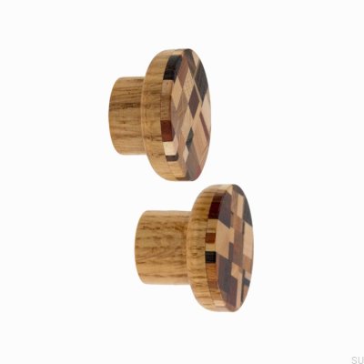 Klimt II 30 Wooden Furniture Knob, Hard Oil, Colorless, Semi-Matte