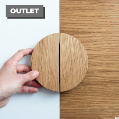 Furniture handle Basic 130 Wooden Oak Oil Soft Colorless Semi-matt