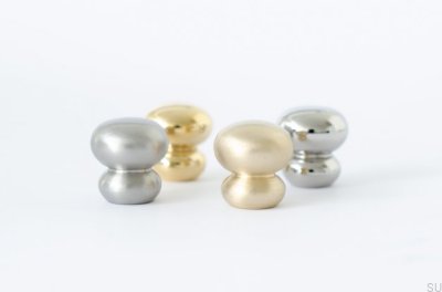 Bubble 20 Brushed Brass Furniture Knob