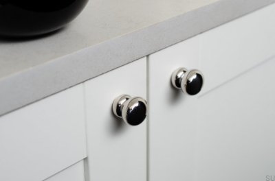 Bubble 20 furniture knob, polished stainless steel