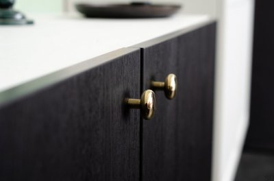 Caramel 24 Polished Brass Furniture Knob