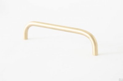 Grip 136 oblong furniture handle, brushed brass