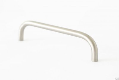 Grip 136 long furniture handle, brushed stainless steel