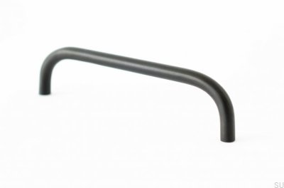 Grip 136 Brass Black Elongated Furniture Handle