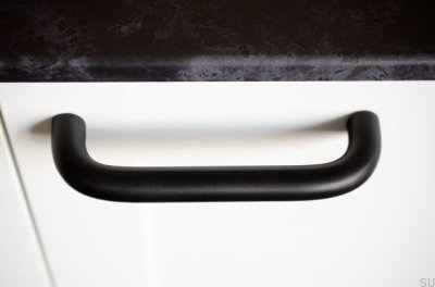 Grip 143 Brass Black Elongated Furniture Handle