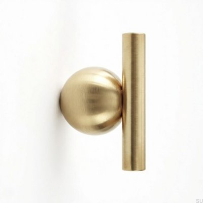 Marbelo 04 60 Wall Hanger Brushed Brass Unvarnished