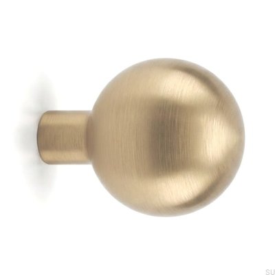 Ball 40 wall hanger, brass, unvarnished