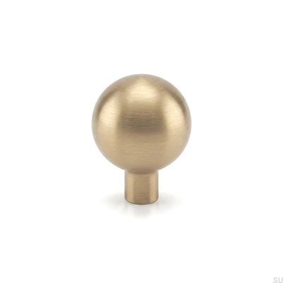 Marbelo 20 furniture knob, unvarnished, brushed brass