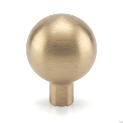 Marbelo 40 furniture knob, unvarnished, brushed brass