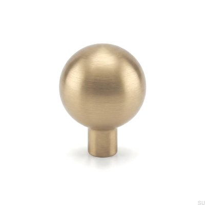 Marbelo 30 furniture knob, unvarnished, brushed brass