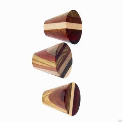 Stratum 30 Wooden Furniture Knob, Hard Oil, Colorless, Semi-Matte