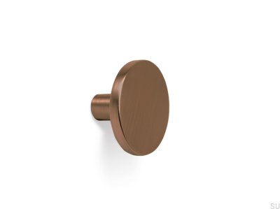 Como 26 Metal Furniture Knob, Brushed Brown