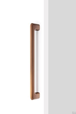 Luv Big 384 Metal Brushed Brown Elongated Furniture Handle