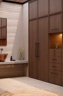 T-Bar Fase 52 Aluminum Furniture Knob, Brushed Brown