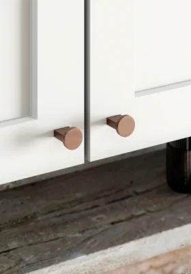 Nexx 25 Aluminum Furniture Knob, Brushed Brown