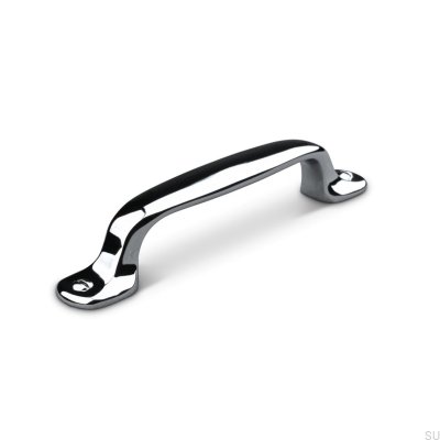 Vallo 96 oblong furniture handle, polished chrome