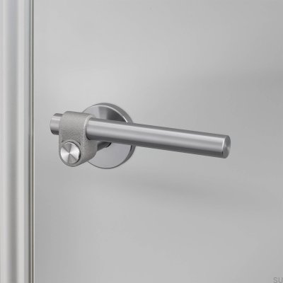 Cast 38 Steel Silver Door Handle