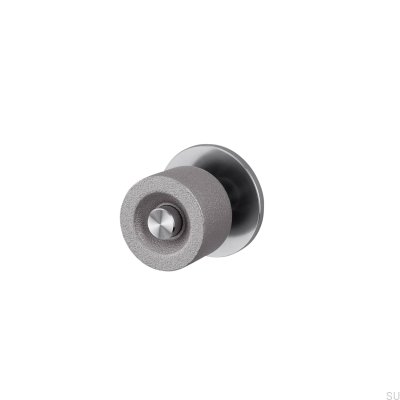 Double-sided door knob Cast 57 Steel Silver