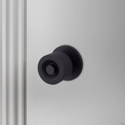 Double-sided door knob Cast 57 Steel Welder’s Black