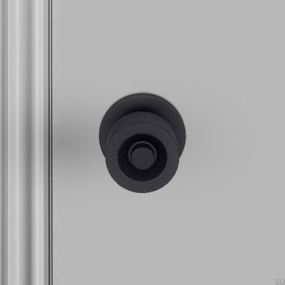 Double-sided door knob Cast 57 Steel Welder’s Black