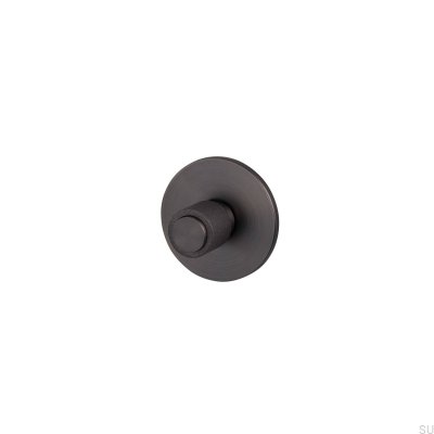 Burnt Bronze Cast Brass Knob Lock with Strike Plate