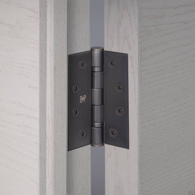 Hinge Door Hinges 102 x 76 x 3 mm Brass Burnt Bronze (Set of 2)