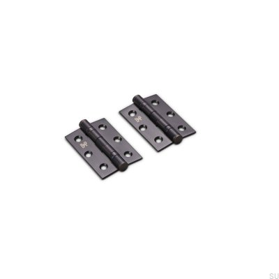 Hinge Door Hinges 76 x 51 x 2 mm Brass Burnt Bronze (Set of 2)