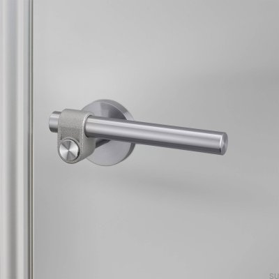 Cast 38 Steel Silver Door Handle