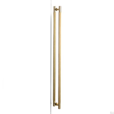 Closet Cross 724 Brass Double-Sided Elongated Furniture Handle